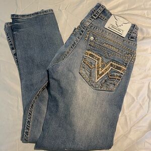 Embellished Blue Jeans